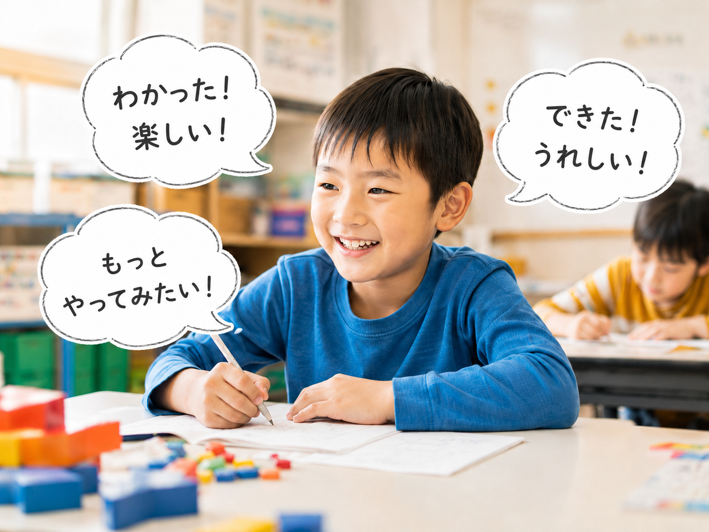 わかった、できた、もっとやってみたいと感じる子ども