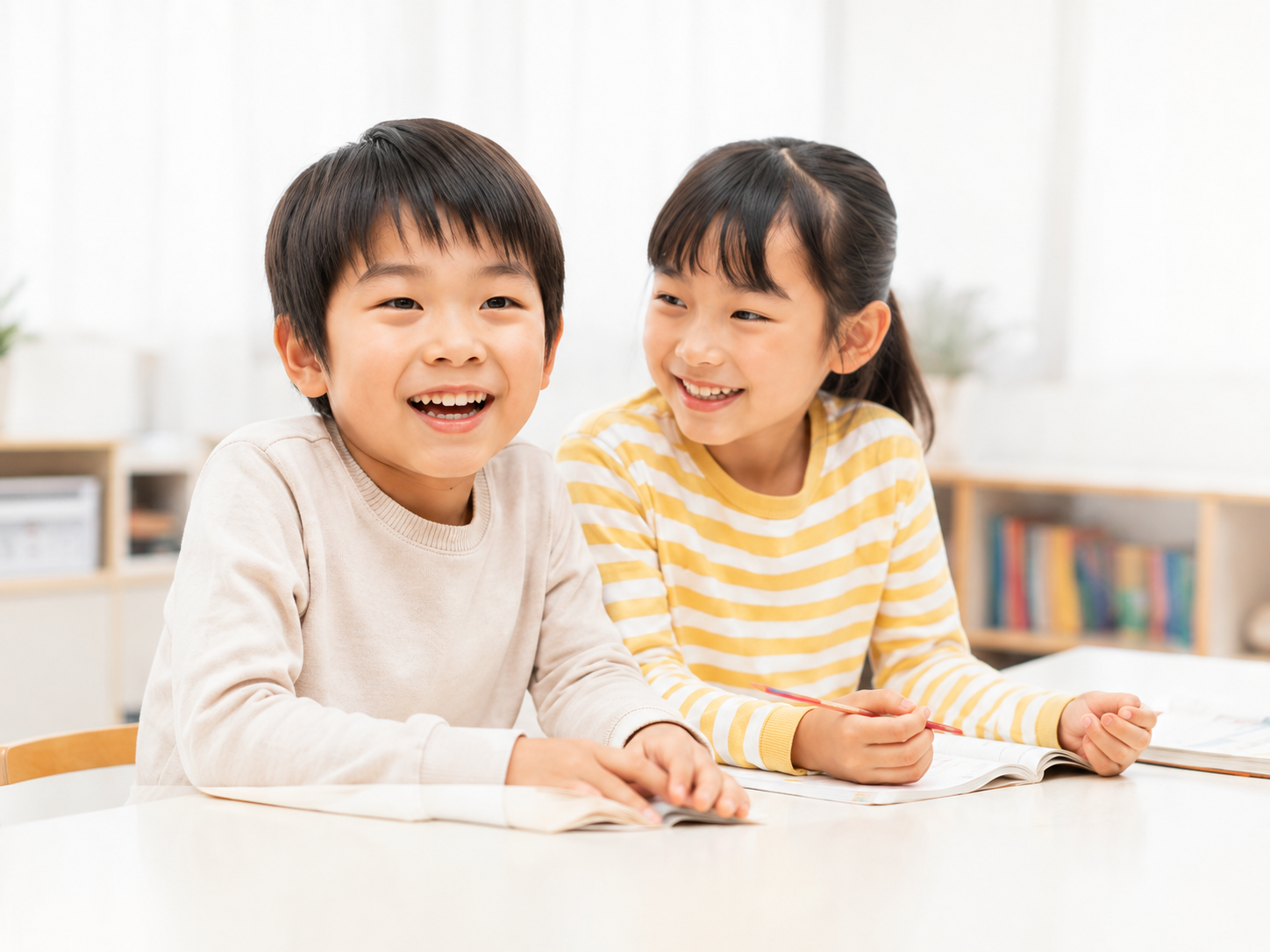 りんご塾 生駒校で学ぶ子どもたち