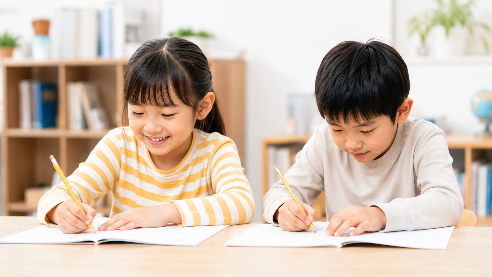 算数に楽しく取り組む子どもたち